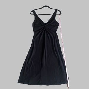 Velvet by Graham & Spencer Black Midi Twist-Front Dress